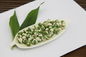 وجبة خفيفة نباتية طبيعية كاملة البازلاء الخضراء المقلية بنكهة الثوم المقرمش