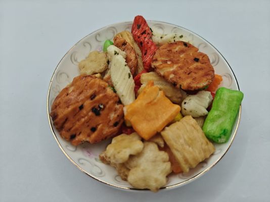 نكهات مخصصة أصلية كعك الأرز المختلط حزمة متنوعة حزمة كبيرة مع مكونات الزيت