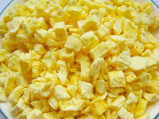 مغذية تجميد الفواكه المجففة ، تجميد الفواكه المجففة الأناناس الخام نكهة