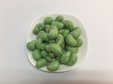 طعم جيد الوسابي مغلف بجوز الكاجو وجبات خفيفة BRC / HACCP طعام معتمد صحي جيد المذاق وجبات خفيفة